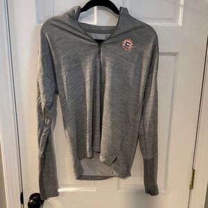 Nike Gray Dri-FIT Quarter-Zip Top